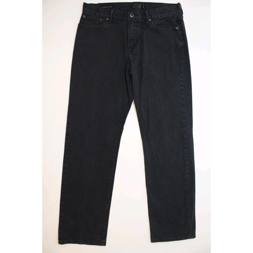 Lucky Brand Jeans Mens 34x32 (Tag 33x32) Black 363 Vintage Straight Denim